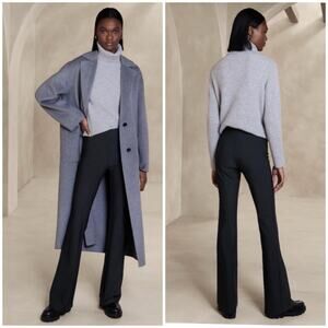 Banana Republic Ramira Bi-Stretch Flare Pant Navy Blue 12